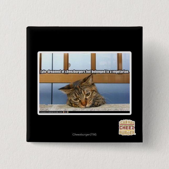 Träumen von Cheesburgers Button (Vorderseite)