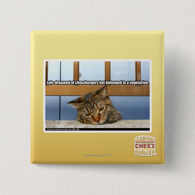 Träumen von Cheesburgers Button (Vorderseite)