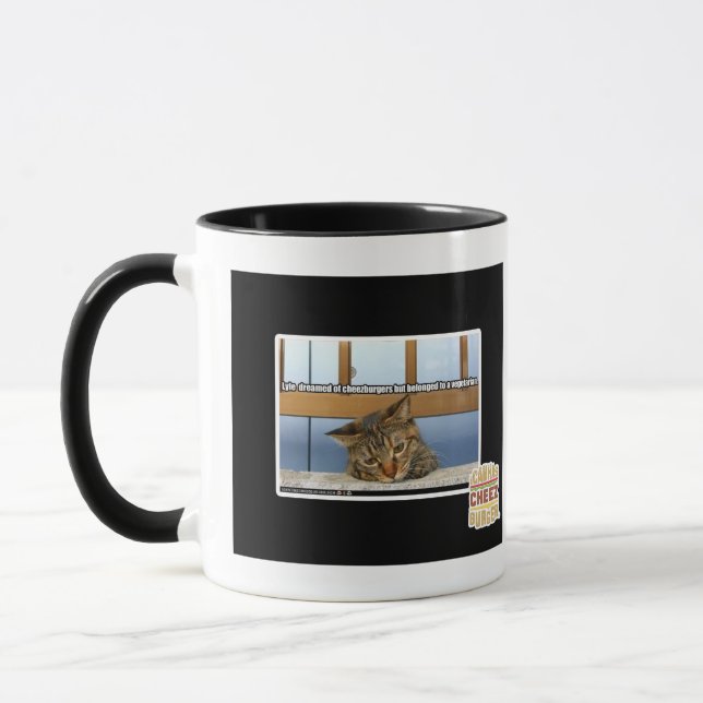 Träumen von Cheesburgers Tasse (Links)
