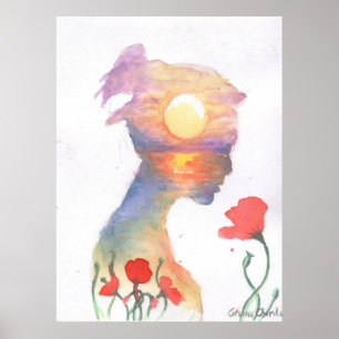 Träumen von einem Sonnenuntergang Poster