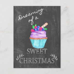 Träumen von einem süßen Weihnachten! Postkarte