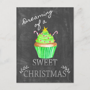 Träumen von einem süßen Weihnachten! Postkarte