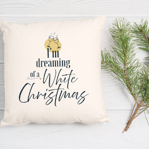 Träumen von einem White Wine Christmas-Dekor Kissen