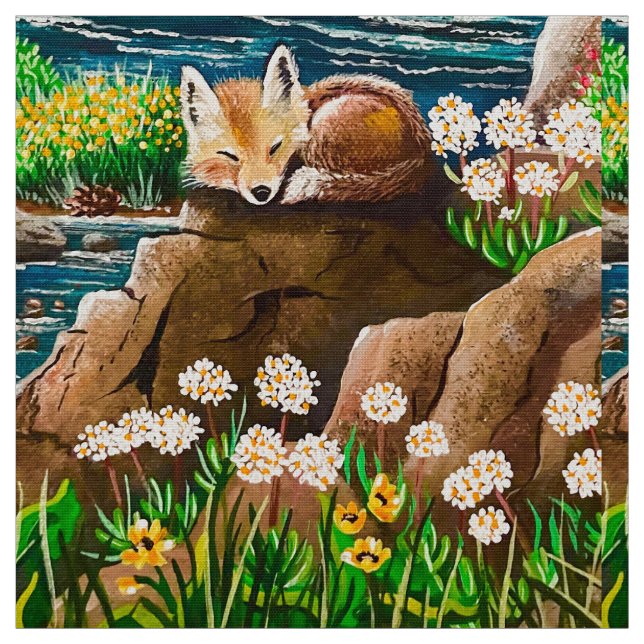 Träumen von Fun Fox Fabric Stoff (Muster)