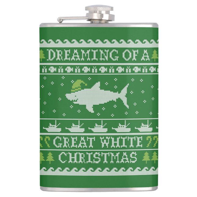 Träumen von großen weißen Weihnachten im hässliche Flachmann (Vorderseite)