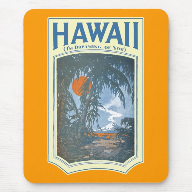 Träumen von Hawaii Mousepad (Vorne)