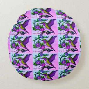 Träumen von Lila Hummingbirds Kissen