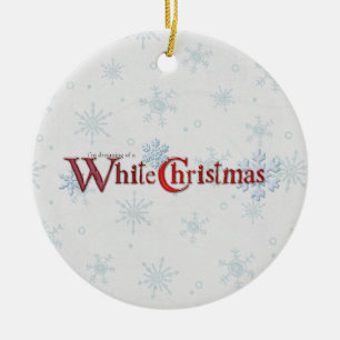Träumen von Weihnachtsschnee Keramik Ornament