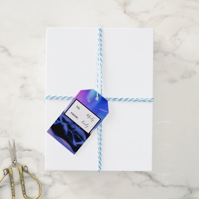 Träumende Lichter Geschenkanhänger (Mit Garn)