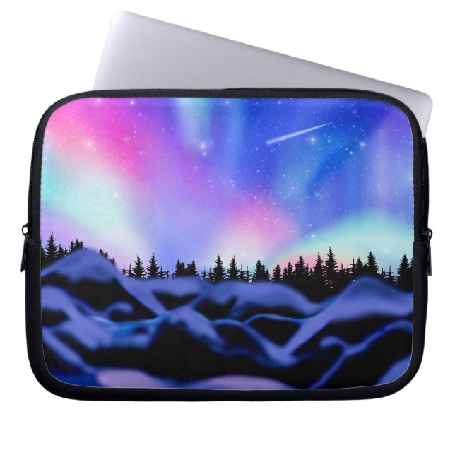 Träumende Lichter Laptopschutzhülle (Vorderseite)