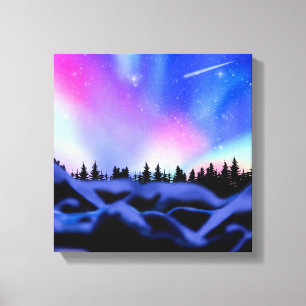 Träumende Lichter Leinwanddruck