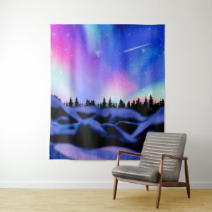 Träumende Lichter Wandteppich