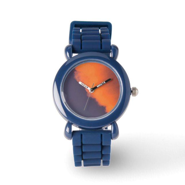 Träumende, magische Wolken in traumhaften, magisch Armbanduhr (Vorderseite)
