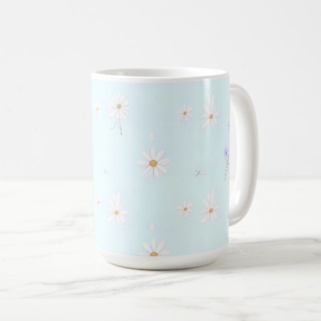 Träumende Minzwiese Kaffeetasse (VorderseiteRechts)