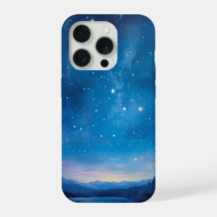 Träumender Sternenhimmel über Waldlandschaft Öl iPhone 15 Pro Hülle