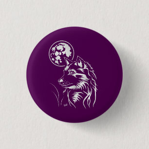 Träumender Wolf Button