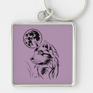 Träumender Wolf Schlüsselanhänger