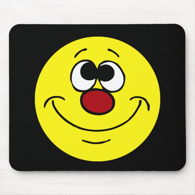 Träumer-Gesicht Grumpey Mousepad (Vorne)
