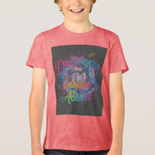Träumer inspirieren zum Handeln Kosmische Galaxi Tri-Blend Shirt