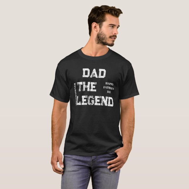 Träumer-Maßband Vatertag T-Shirt (Vorne ganz)