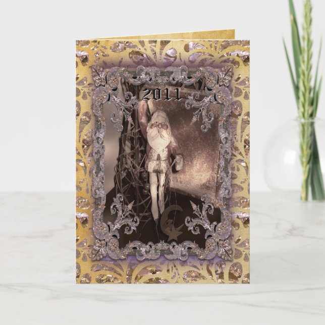 Träumer Victorian Feiertagskarte (Vorderseite)