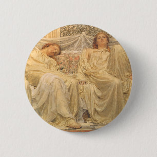 Träumer von Albert Joseph Moore, viktorianische Ku Button