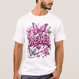 Träumer Y2K Pink Liquid Chrome T-Shirt