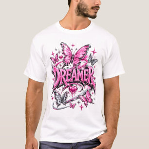 Träumer Y2K Pink Liquid Chrome T-Shirt