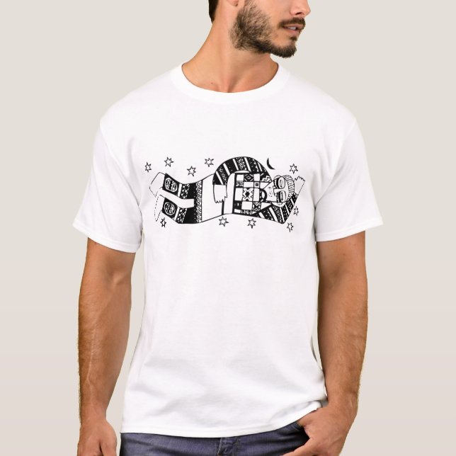 Träumer, zeichnend Afrikaner T-Shirt (Vorderseite)