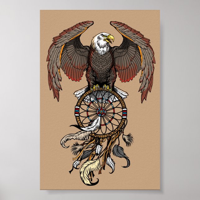 Träumerei amerikanischer einheimischer amerikanisc poster (Vorne)