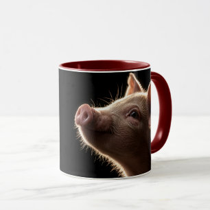 Träumereien einer rosafarbenen Schnauze Tasse