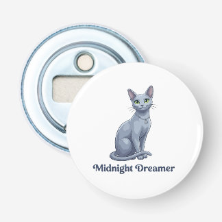 Träumerin der Mitternacht Himmels Katze Flaschenöffner