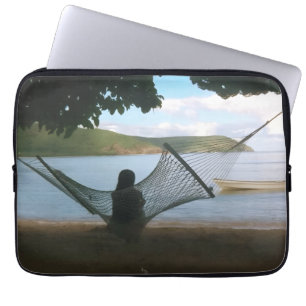 Träumerische Fidschi-Strandlandschaft Laptopschutzhülle
