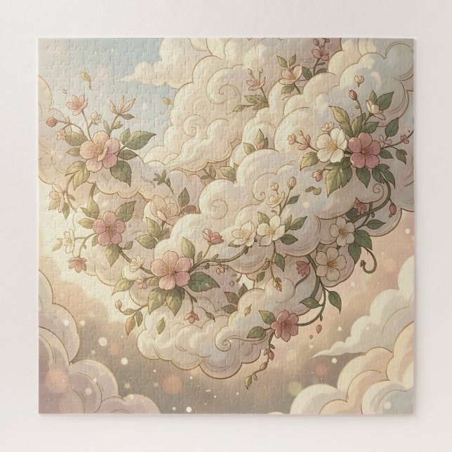 Träumerische florale Wolken Kirschblüte  (Vertikal)