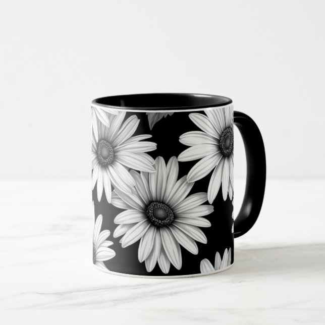 Träumerische Gänseblümchen Tasse (VorderseiteRechts)