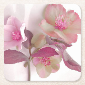 Träumerische Hellebores Rechteckiger Pappuntersetzer