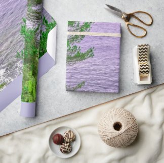 Träumerische Landschafts-Verpackungspapier Geschenkpapier