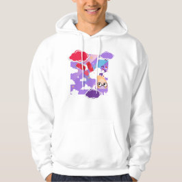 Träumerische Marshmallow-Himmel und traurige Augen Hoodie