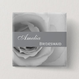 Träumerische silberne weiße button