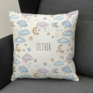 Träumerische Sterne, Monde und flauschige Wolken  Kissen
