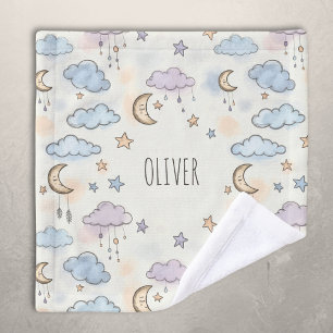 Träumerische Sterne, Monde und flauschige Wolken  Waschlappen