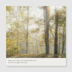 Träumerische Waldnatur-Ästhetik, Magnetkarte