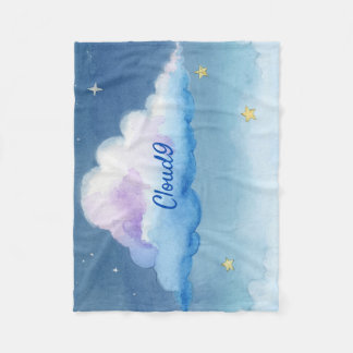 Träumerische Wasserfarbe Cloud 9 Pastell Sternenhi Fleecedecke