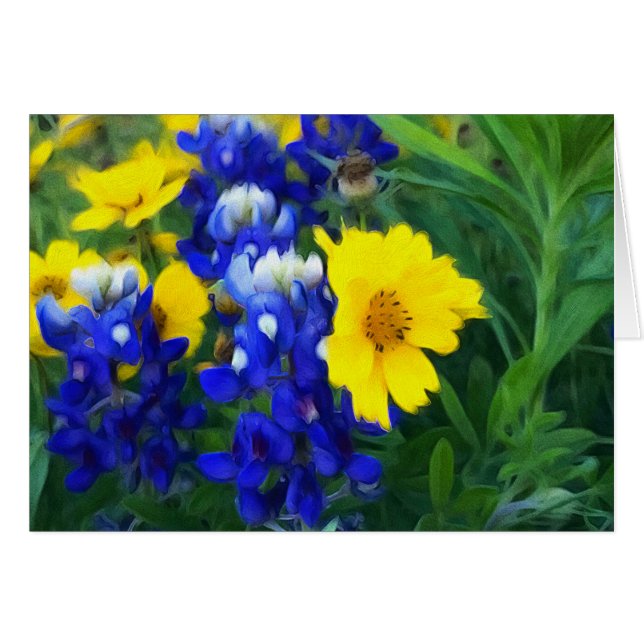 Träumerischer Bluebonnet-Entwurf (Vorderseite (Horizontal))