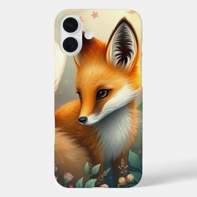 Träumerischer Fuchs  iPhone 16 Plus Hülle (Rückseite)