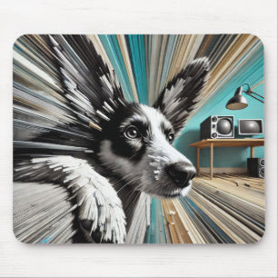Träumerischer futuristischer Hund Mousepad