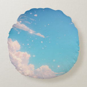 Träumerischer Himmel Rundkissen Rundes Kissen