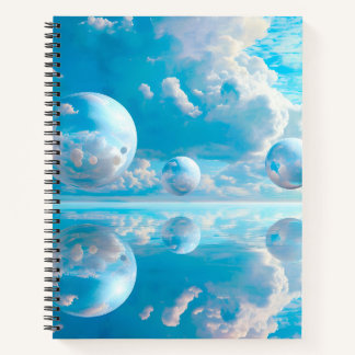 Träumerischer Himmel Surrealistische Naturlandscha Notizbuch