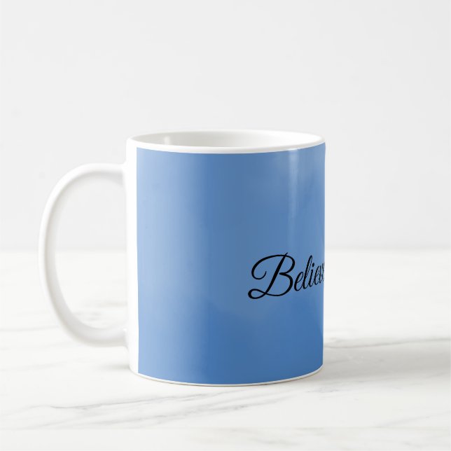 Träumerischer Himmelblauer Gradient  Kaffeetasse (Links)