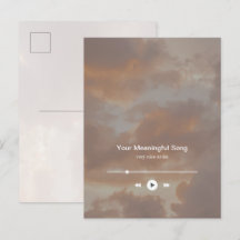 Träumerischer minimalistischer Musikplayer und Lie